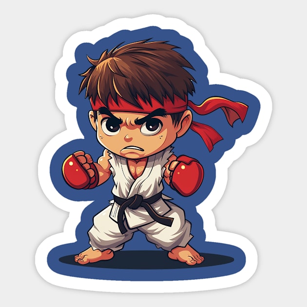 ryu Sticker by peterdoraki